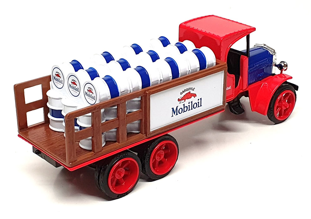 Ertl 1/34 Scale 19493 - 1925 Kenworth Stake Truck Mobiloil - Red/Blue/White