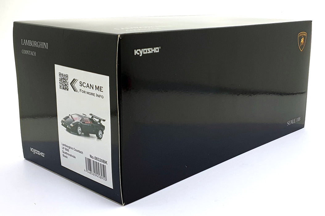 Kyosho 1/18 Scale Diecast 08320BK - Lamborghini Countach LP 5000 Quattrovalvole