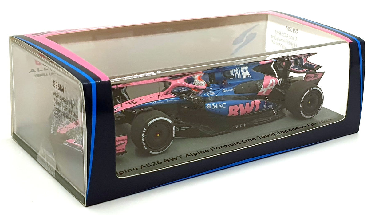 Spark 1/43 Scale S9584 - F1 Alpine A525 BWT #10 Japanese GP 2025