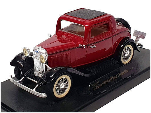 Superior Models 1/30 Scale 26324 - 1932 Customized Ford V8 Coupe - Deep Red