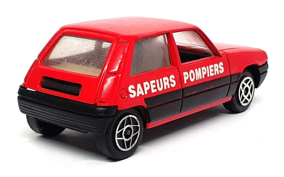 Solido 1/43 Scale Diecast 1211 - Renault Super 5 Sapeurs Pompiers - Red