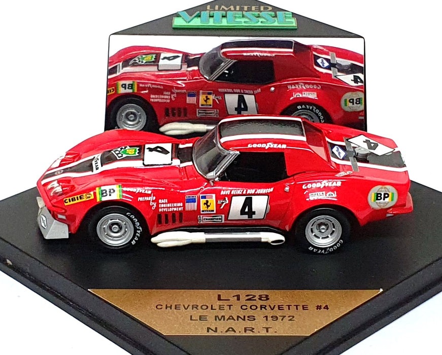 Vitesse 1/43 Scale L128 - Chevrolet Corvette #4 Le Mans 1972 N.A.R.T.