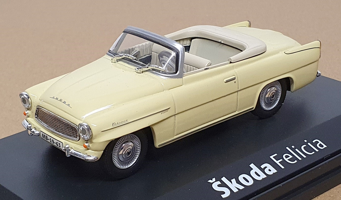 Abrex 1/43 Scale Diecast 143ABS703YA - Skoda Felicia - Pale Yellow