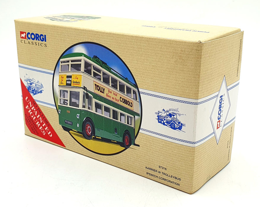 Corgi 1/50 Scale Diecast 97316 - Karrier W Trolleybus - Ipswich Corporation