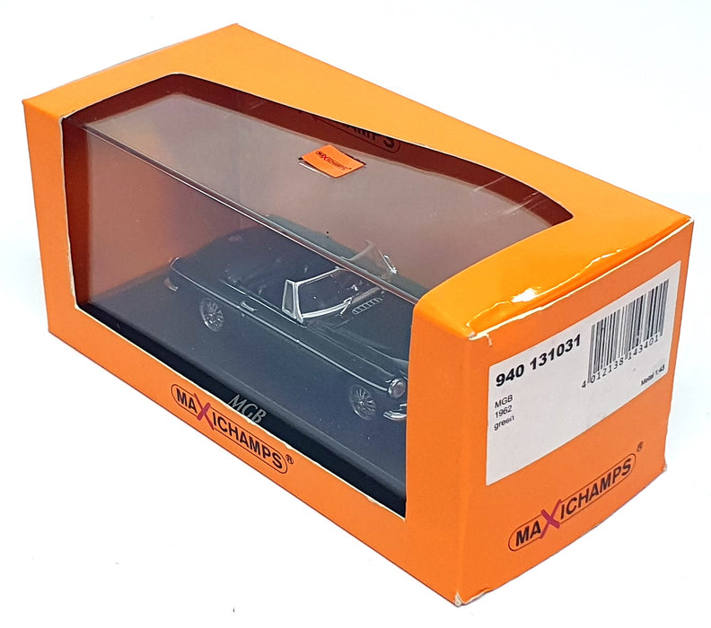 Maxichamps 1/43 Scale Diecast 940 131031 - 1962 MG MGB - Green