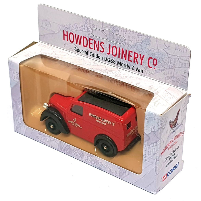 Corgi 8.5cm Long Diecast DG58 - Morris Z Van Howdens Joinery Co. - Red