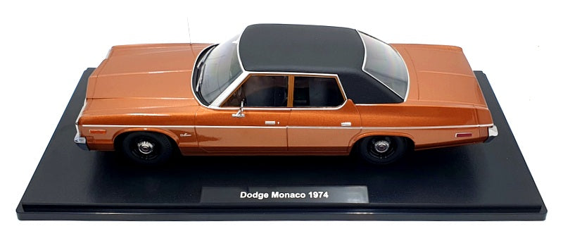 KK Scale 1/18 Scale KKDC181123 - 1974 Dodge Monaco - Brown / Black