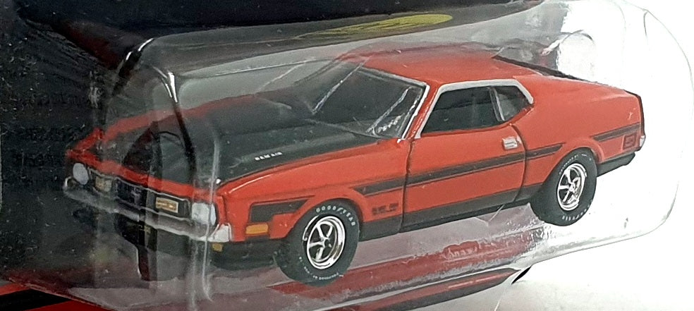 Auto World 1/64 Scale AWSP159 - 1971 Ford Mustang Boss 351 - Red/Black