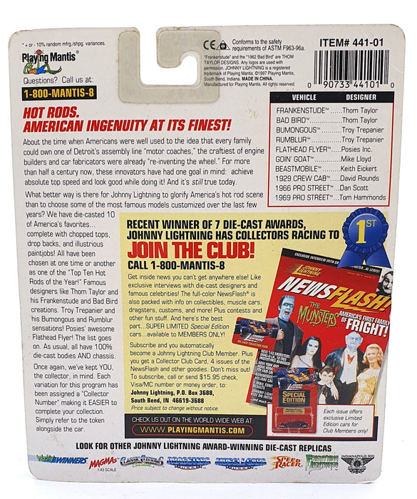 Johnny Lightning 1/64 Scale 441-01 Hot Rods Collector #24 1969 Pro Street