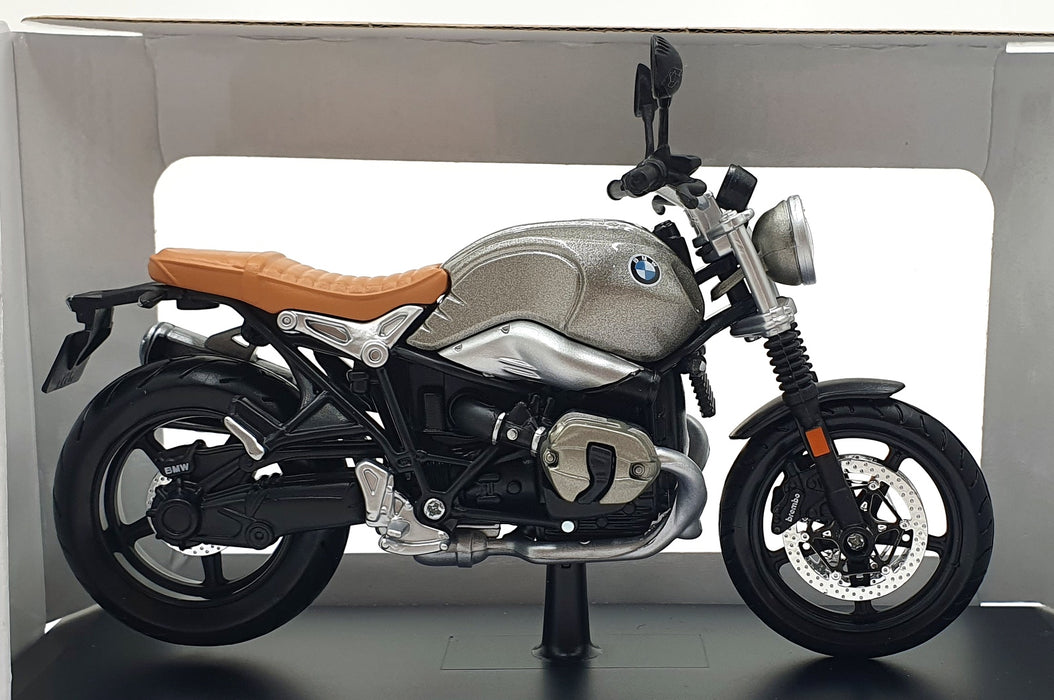 Maisto 1/12 Scale 32701 - BMW R NineT Scrambler - Silver