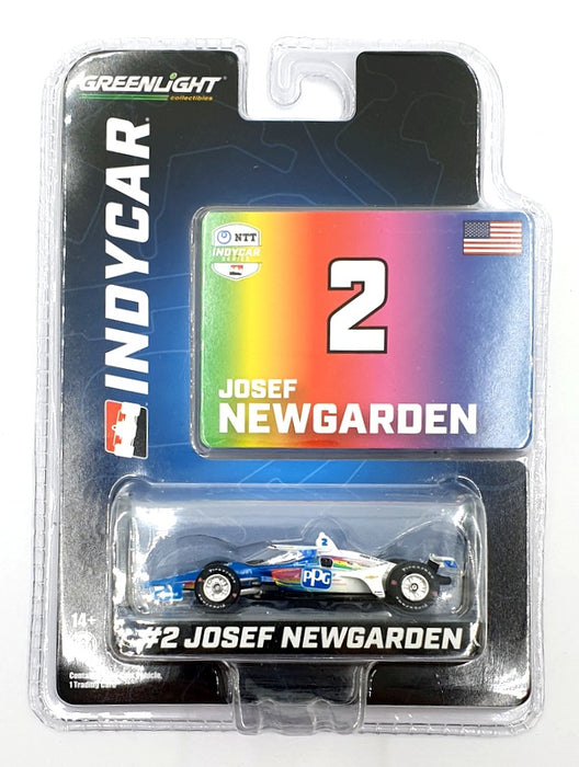 Greenlight 1/64 Scale 11565 NTT Indycar Series #2 J. Newgarden - Blue/M Colour