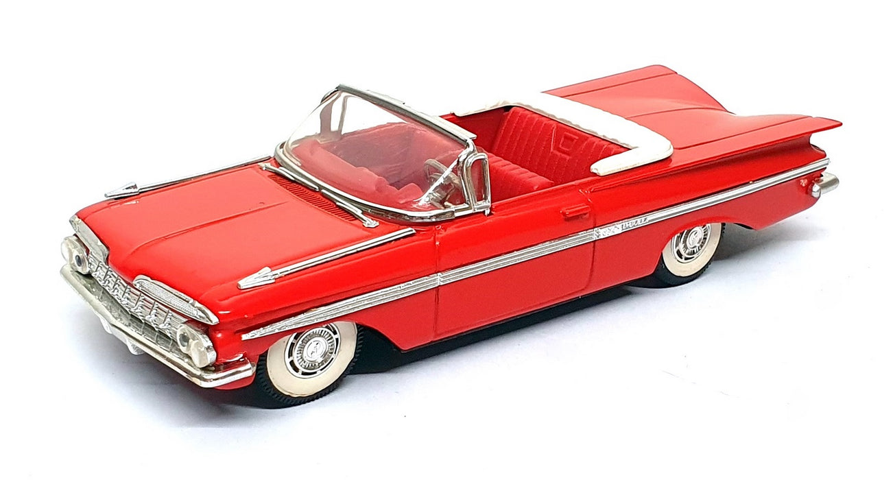 Vitesse 1/43 Scale 390 - 1960 Chevrolet Impala Open Cabrio - Red/Red Interior