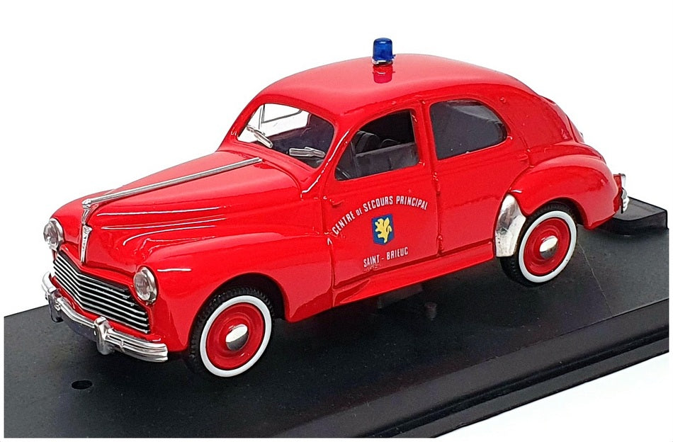 Verem 1/43 Scale 247 - Peugeot 203 Sedan Fire Saint Brieuc - Red
