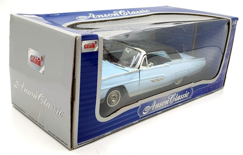 Anson 1/18 Scale Diecast 30344 - 1963 Ford Thunderbird - Blue/Black Roof