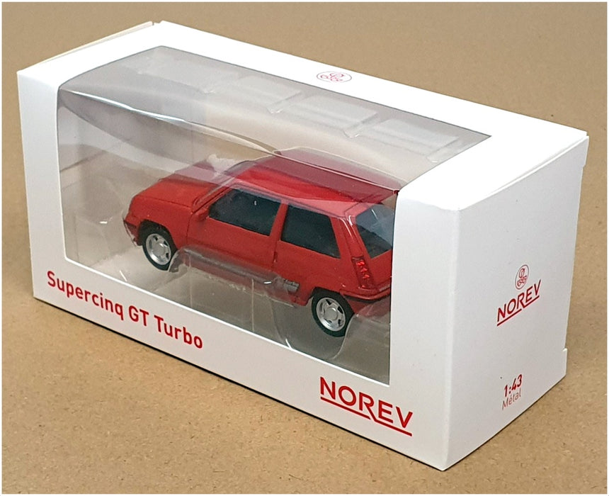 Norev 1/43 Scale Diecast 510539 - Renault Supercinq GT Turbo - Red