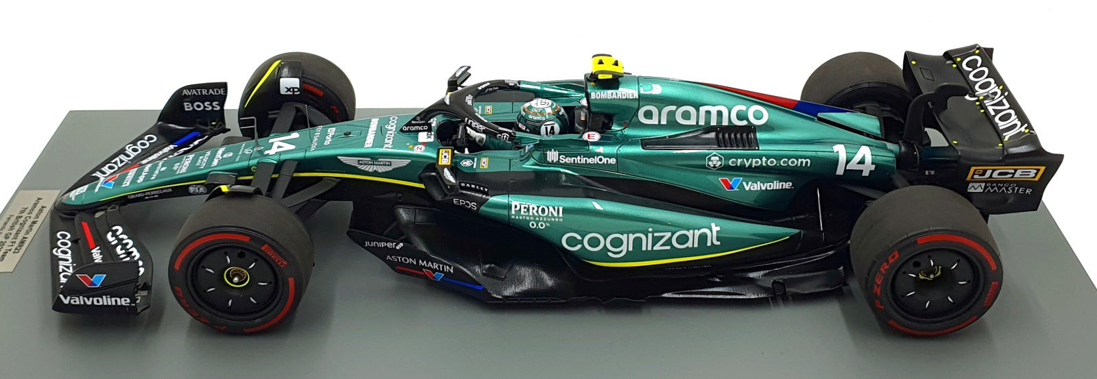 Spark 1/12 Scale 12S043 - Aston Martin AMR23 F1 7th British GP 2023 #14 Alonso