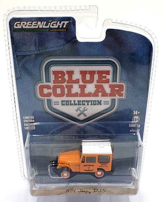 Greenlight 1/64 Scale 35200 - 1974 Jeep DJ-5 - Orange