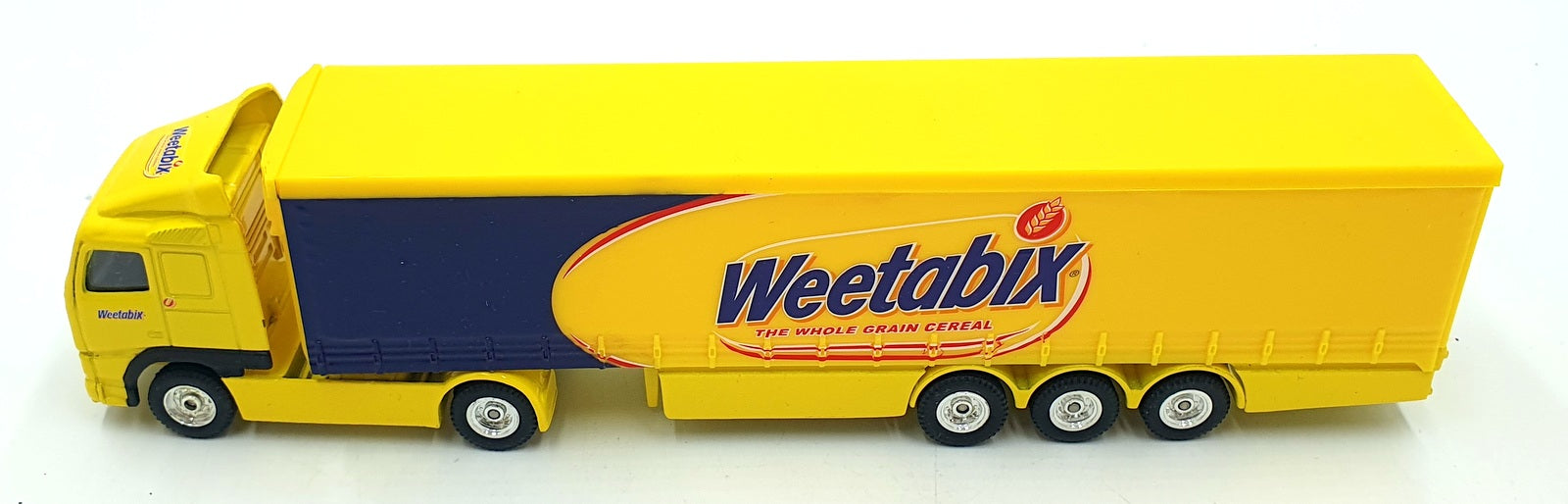 Corgi 1/64 Scale Diecast TY86728 - Volvo Curtainside Weetabix - Yellow/Blue