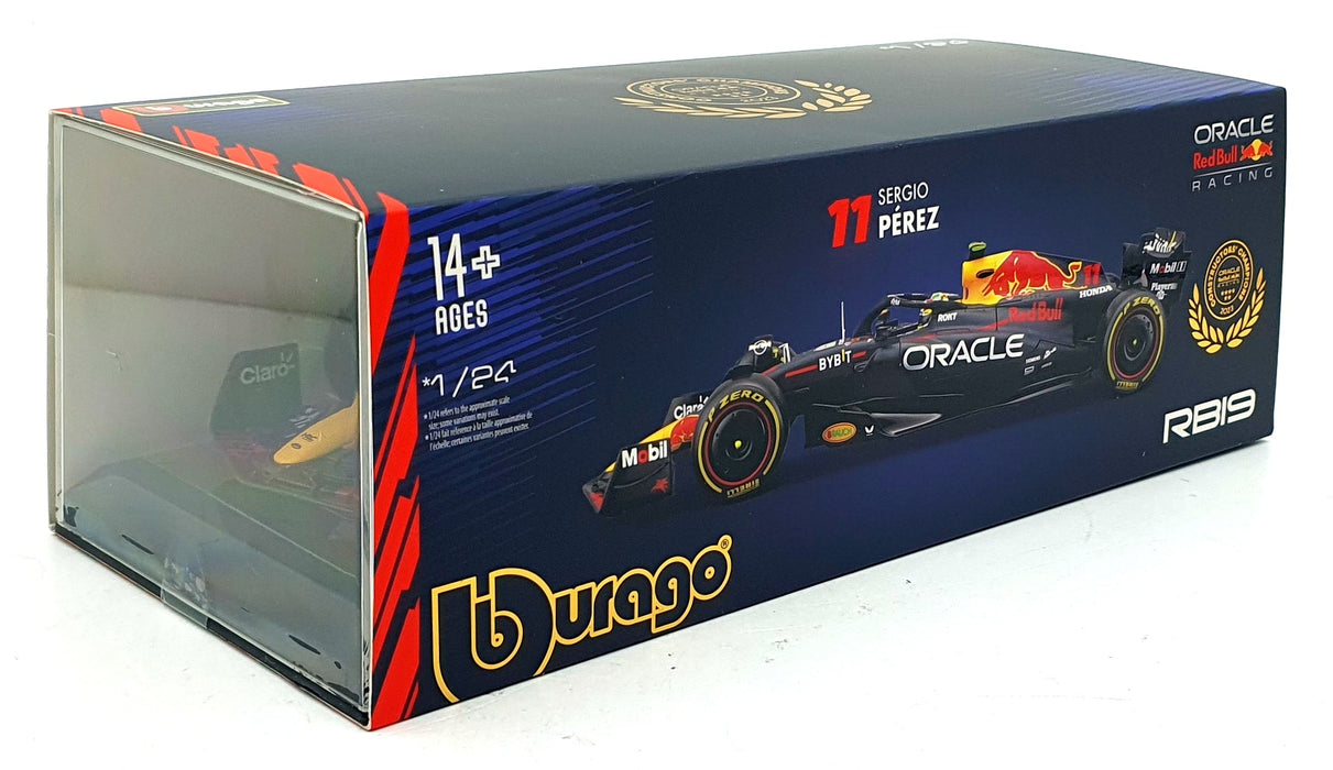 Burago 1/24 Scale Diecast 18-28030 - F1 Red Bull RB19 #11 S. Perez