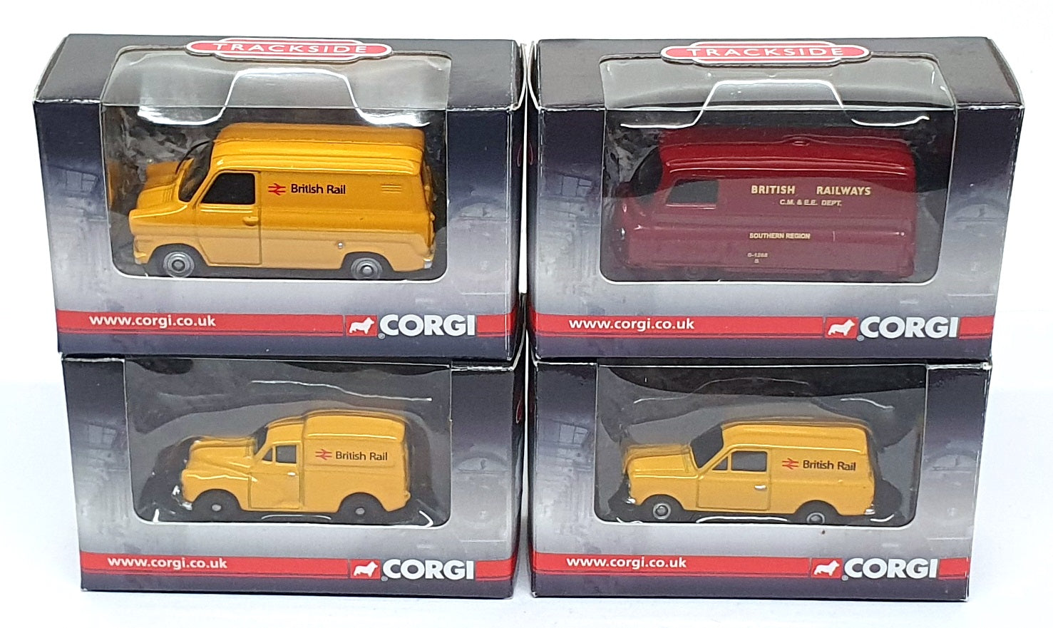 Corgi 1/76 Scale BR1004 - British Rail Set Of 4 Vans Ford Bedford Morris