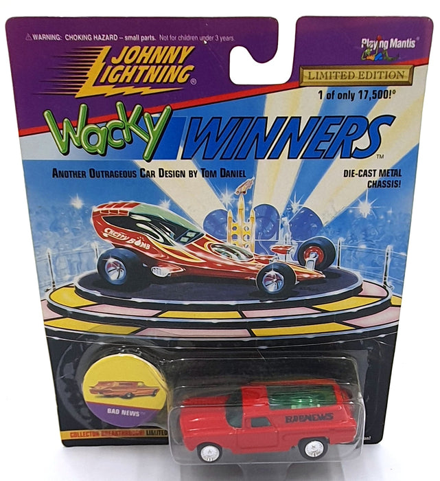 Johnny Lightning 1/64 Scale 301-03 - Wacky Winners Bad News - Red