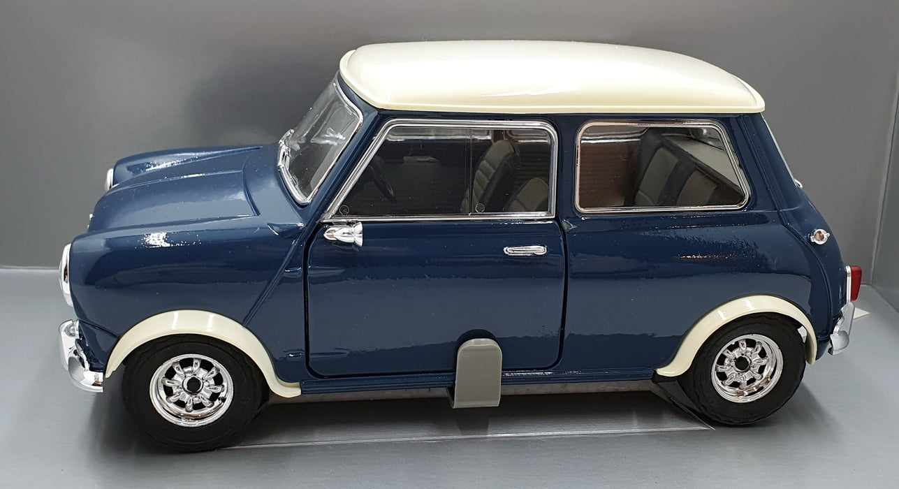 Solido 1/18 Scale Diecast 71823 - Mini Cooper S -Blue/White