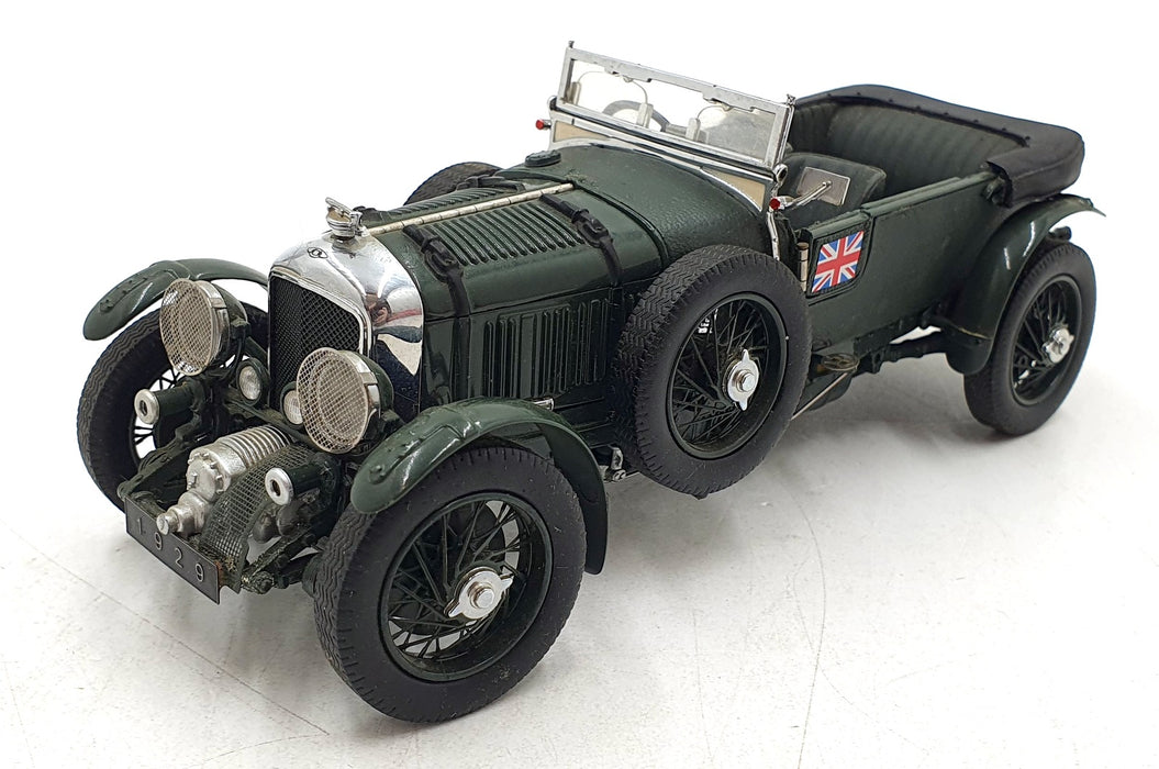 Franklin Mint 1/24 Scale B11T109C - 1929 Bentley Blower Green with Display Case