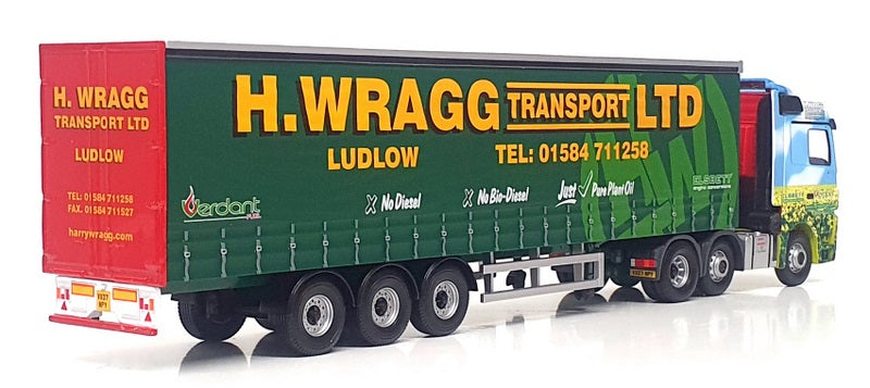 Corgi 1/50 Scale CC13822 - Mercedes Actros Eco Curtainside Truck H. Wragg Ltd