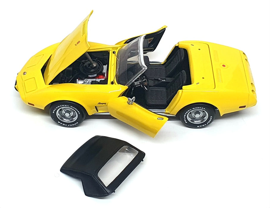 Franklin Mint 1/24 Scale B11WN72 - 1975 Chevrolet Corvette - Yellow