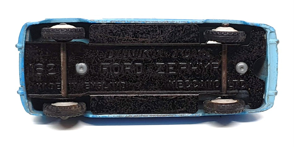 Dinky Toys 9.5cm Long Original Diecast 162 - Ford Zephyr Saloon - 2-Tone Blue