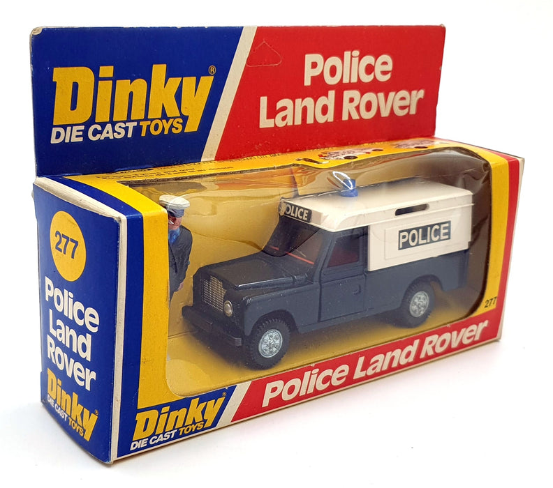 Dinky Toys Original Diecast 277 -  Police Land Rover With Figure - Dk Blue/White