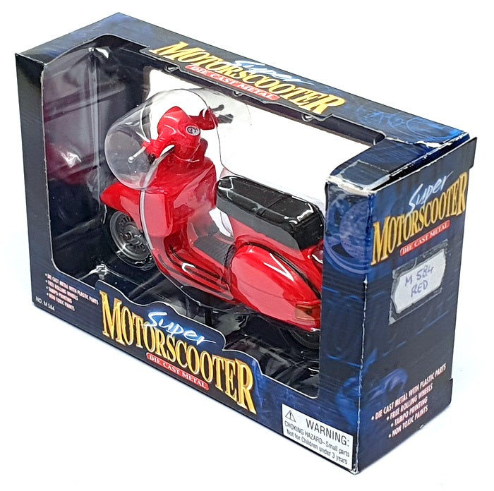 Kandy Toys Appx 12cm Long Diecast M 584 - Super Motorscooter - Red