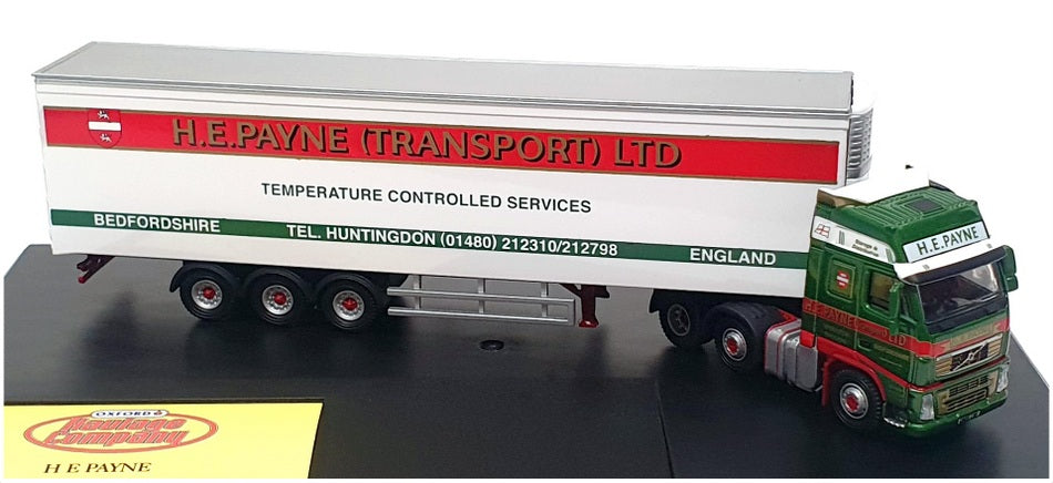 Oxford Diecast 1/76 Scale VOL01FR - Volvo FH Fridge Truck (H.E. Payne)