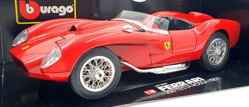 Burago 1/18 Scale Diecast 3007 - 1957 Ferrari 250 Testa Rossa - Red —  R.M.Toys Ltd
