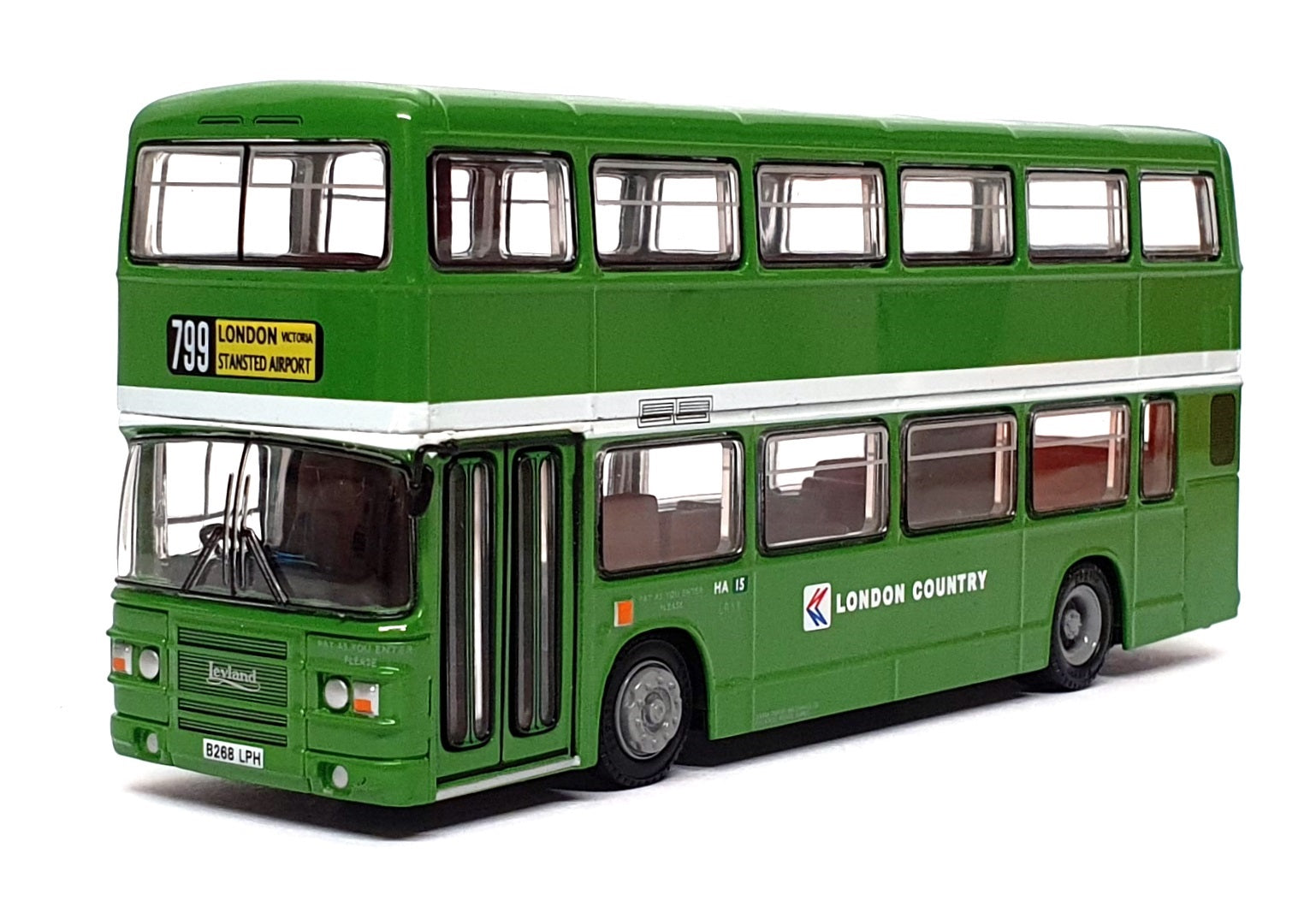 EFE 1/76 Scale 29703 - Leyland Olympian DD Bus London Country Rt. 799 - Green