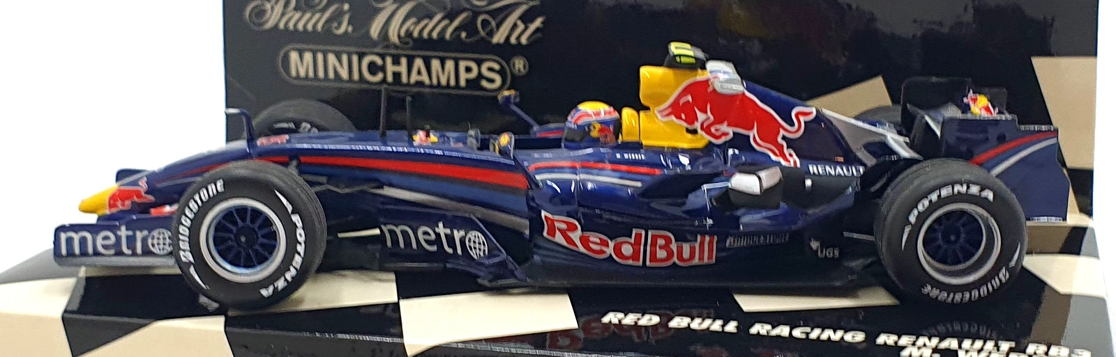 Minichamps 1/43 Scale 400 070015 - F1 Red Bull Racing Renault RB3 #15 2007