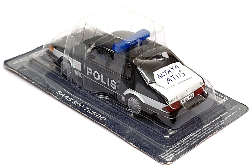 Altaya 1/43 Scale Diecast AT113 - Saab 900 Turbo Polis Police Car