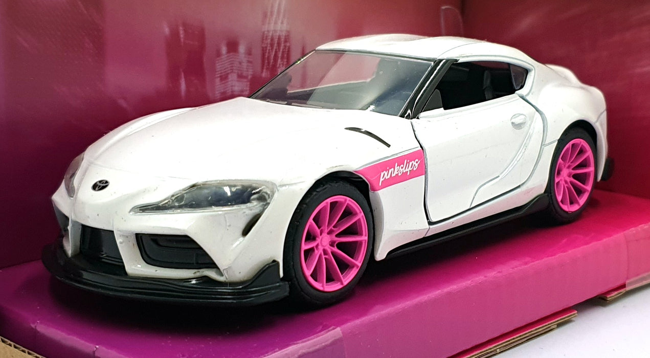 Jada Toys 1/32 Scale 34664 - 2020 Toyota Supra - Met. White/Pink