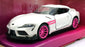 Jada Toys 1/32 Scale 34664 - 2020 Toyota Supra - Met. White/Pink