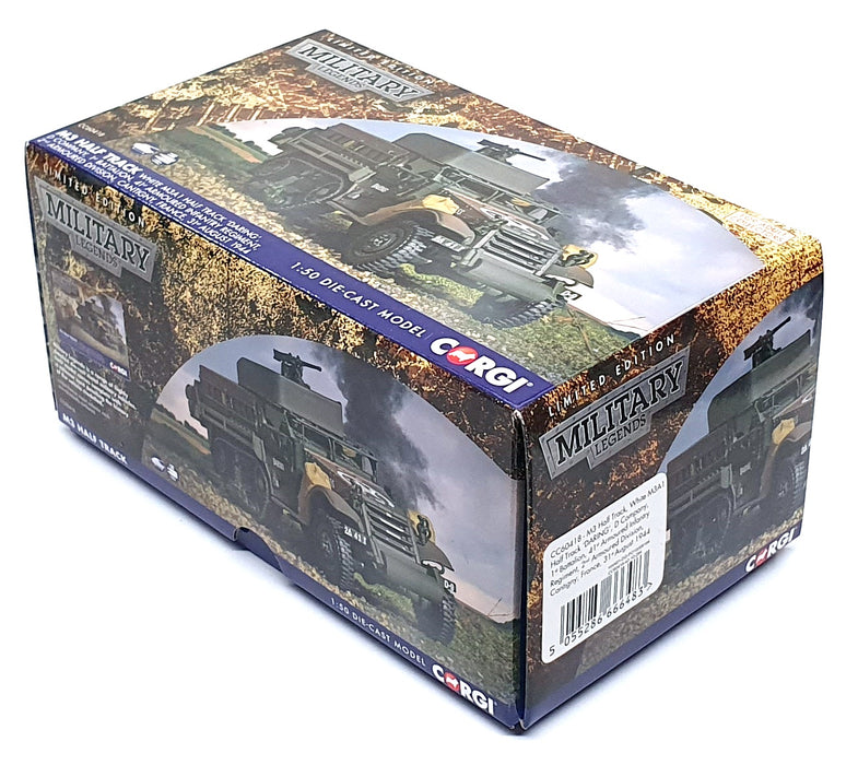 Corgi 1/50 Scale CC60418 - White M3A1 Half Track Daring 41st A. Infantry Reg '44