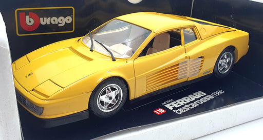 Burago 1/18 Scale Diecast 3004 - Ferrari Testarossa 1984 - Yellow