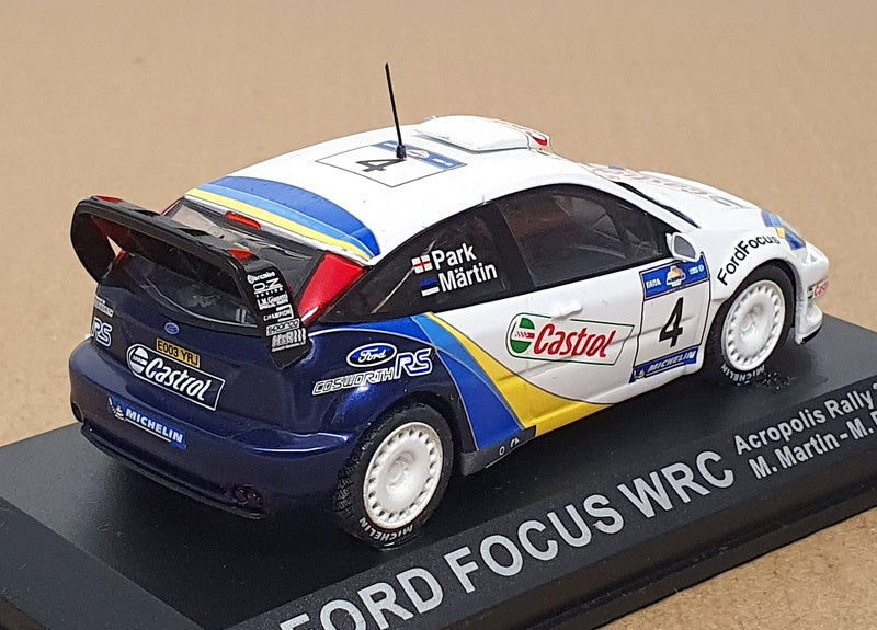 Altaya 1/43 Scale AT04W - Ford Focus WRC #4 Rally Acropolis 2003 - White/Blue