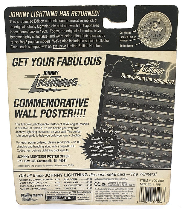 Johnny Lightning 1/64 Scale 100-200 - The Challengers Movin' Van - Green