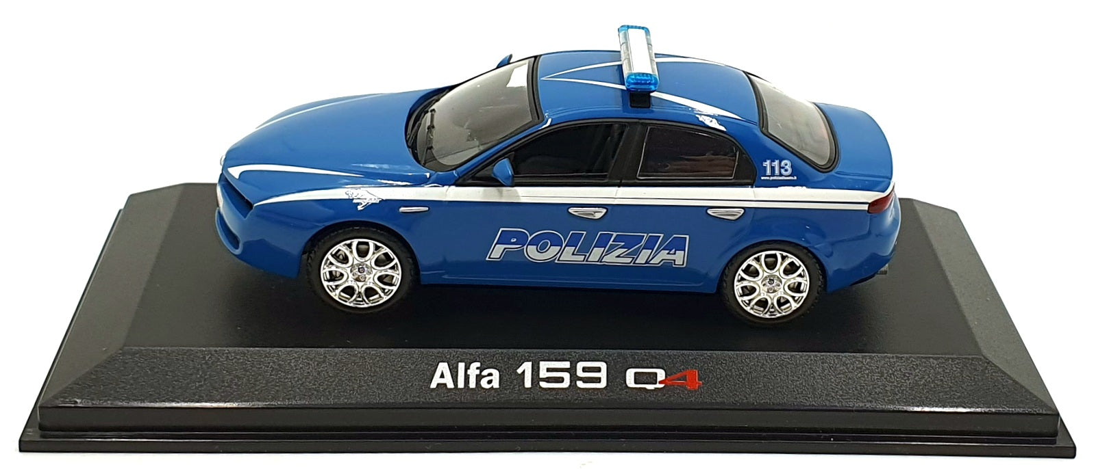 Norev 1/43 Scale 790028 - Alfa Romeo 159 Q4 Polizia Car #113