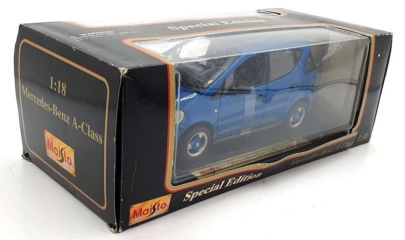 Maisto 1/18 Scale Diecast 31841 - Mercedes-Benz A Class 1997 - Blue