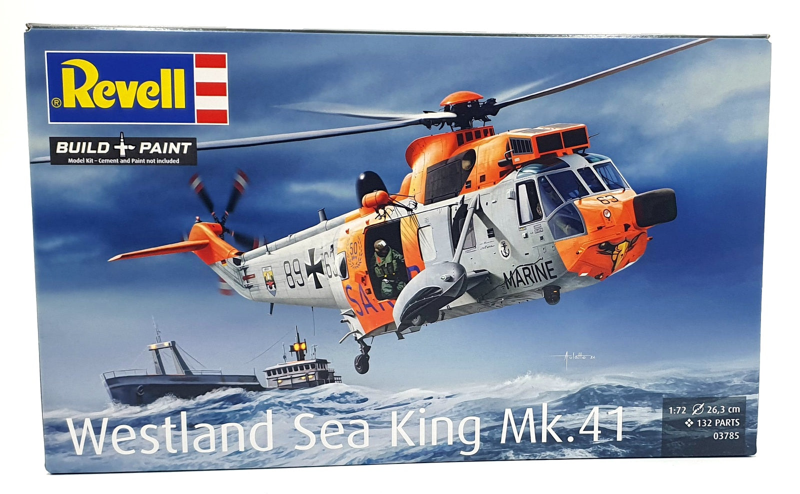 Revell 1/72 Scale Model Kit 03785 - Westland Sea King Mk.41 Helicopter