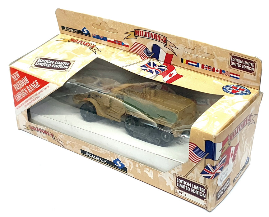 Solido 1/50 Scale 244 - M3 Half Track Military Vehicle - Beige