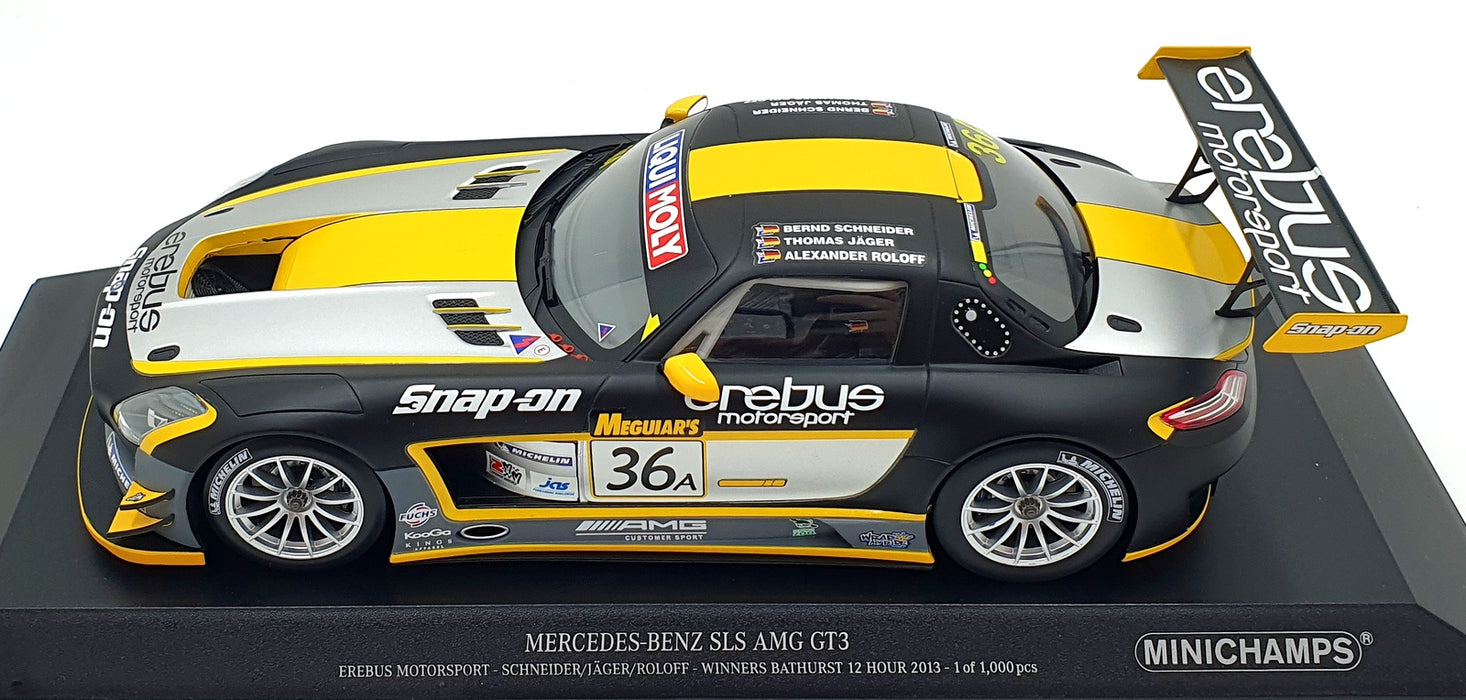 Minichamps 1/18 Scale 151 133136 - Mercedes-Benz SLS AMG GT3 Erebus 2013 #36A
