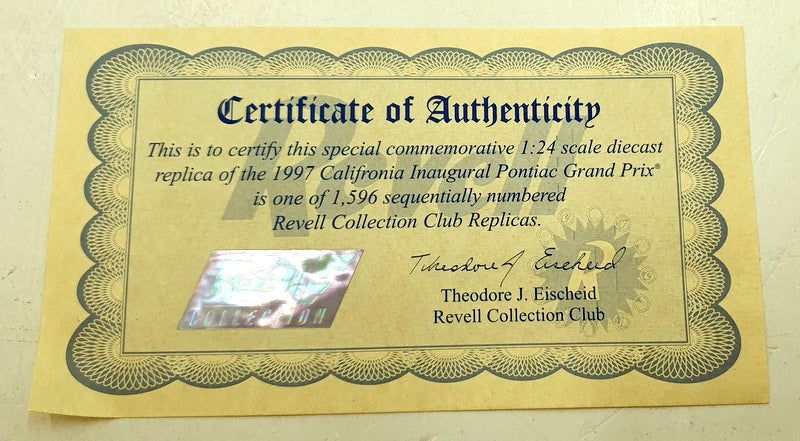 Revell 1/24 Scale 6514 - Pontiac #97 Grand Prix 1997 California Race