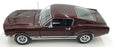 Auto World 1/18 Scale AMM1309/06 - 1967 Ford Mustang GT 2+2 - Burgundy